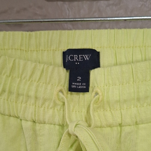 J. Crew Green Lime Sweatpants Tapered Ankle-Length - Picture 3 of 9